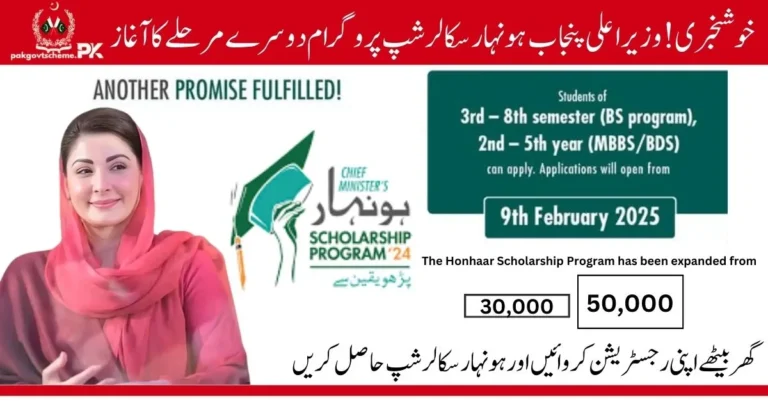 Apply Now For CM Punjab Honhaar Scholarship 2025