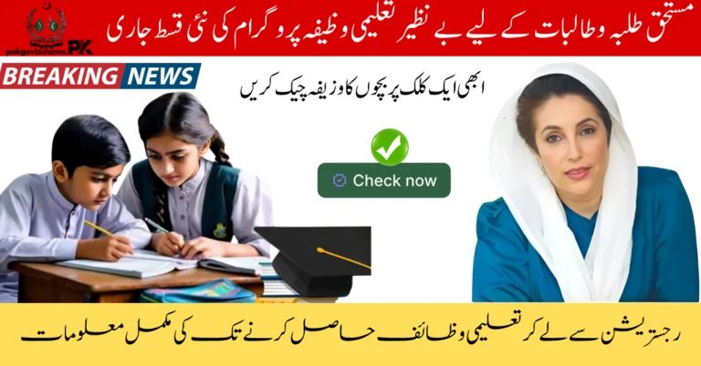 Benazir Taleemi Wazifa, 8171 Taleemi Wazifa, BISP education program, CNIC check online, Benazir Wazifa registration, 8171 check eligibility, Taleemi Wazifa online apply, Benazir scholarship 2025, BISP 8171 web portal, Wazifa for students,