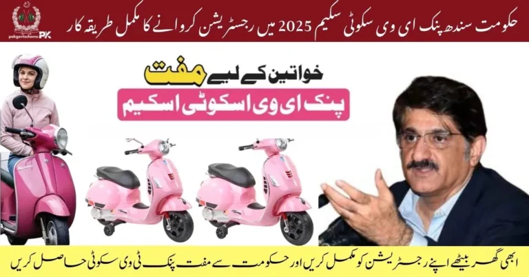 Sindh Pink EV Scooty Scheme 2025. Sindh Pink EV Scooty Scheme 2025 Eligibility and Requirements, Pink EV Scooty Scheme 2025 Application Process