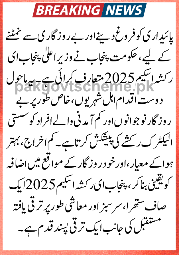 Punjab E-Rickshaw Scheme 2025, CM Punjab e-rickshaw program, Apply e-rickshaw online Punjab, Free e-rickshaw registration, Electric rickshaw government scheme, Green transport Punjab 2025, E-rickshaw loan Punjab, Eco-friendly transport Punjab, E-rickshaw eligibility Punjab, Sustainable transport Punjab,

