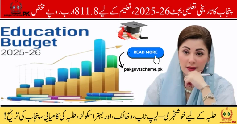 Education Budget 2025–26, Punjab Education Budget, CM Maryam Nawaz Education Plan, Free Laptop Scheme, Punjab Scholarships 2025, Vocational Training Punjab, School Infrastructure Punjab, Punjab Budget 2025, Digital Learning Punjab, Technical Education Pakistan,