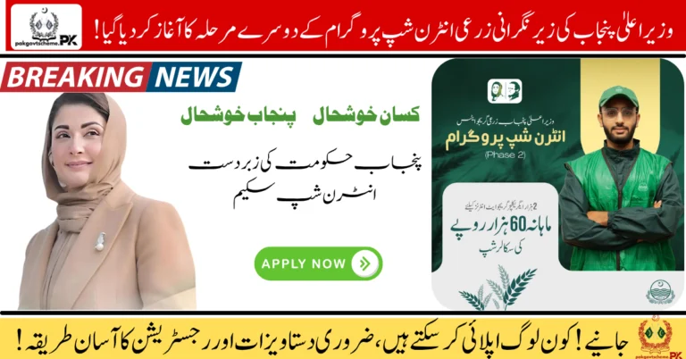 Agriculture Internship Program, CM Punjab Internship, Paid Internship Scheme, Agri Graduates Training, 2025 Internship Punjab, Farming Skill Program, Punjab Govt Internship, Agriculture Jobs Pakistan, Youth Training Program, CM Maryam Nawaz Internship,