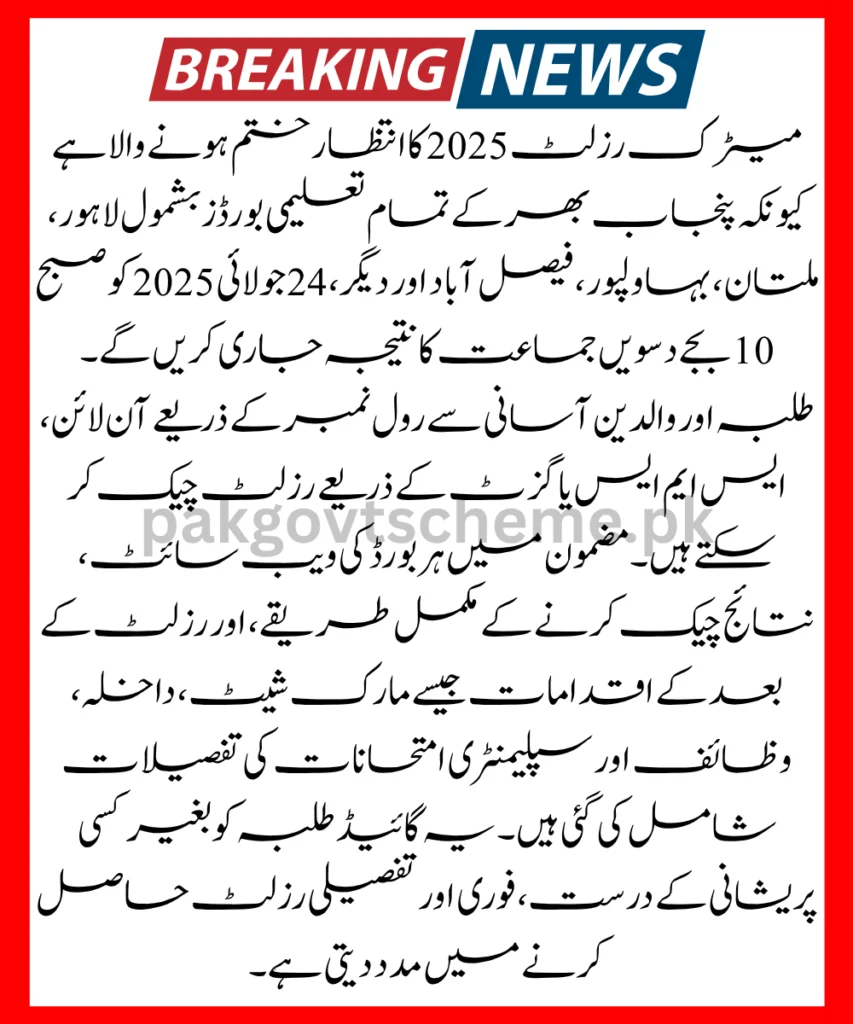 Punjab board 10th result, Matric result check online, BISE Matric result, Result 2025 SSC Part 2, Matric result search by name, Lahore board 10th result, Multan board Matric result, Result 2025 Gazette, 10th result online portal, BISE Punjab result 2025,