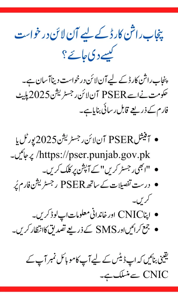 Ration Card 2025 – Registration, Eligibility, and Monthly Relief Details 2 Punjab Ration Card 2025, Ration relief program, Apply ration card online, Maryam Nawaz relief scheme, Ehsaas ration subsidy, Free monthly groceries, CM Punjab ration support, Online food aid registration, Ration card for poor, Food assistance program,