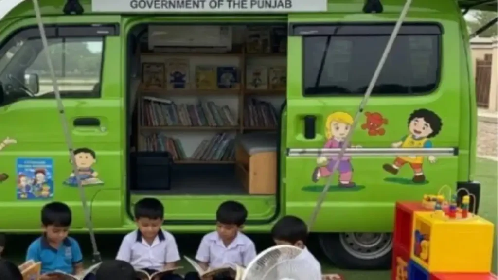 education on wheels Punjab, mobile school vans, school vans for poor kids, education buses Pakistan, CM Punjab Maryam Nawaz, literacy bus Punjab, toy-based learning Punjab, school access program, school transport for kids, Punjab education reforms,