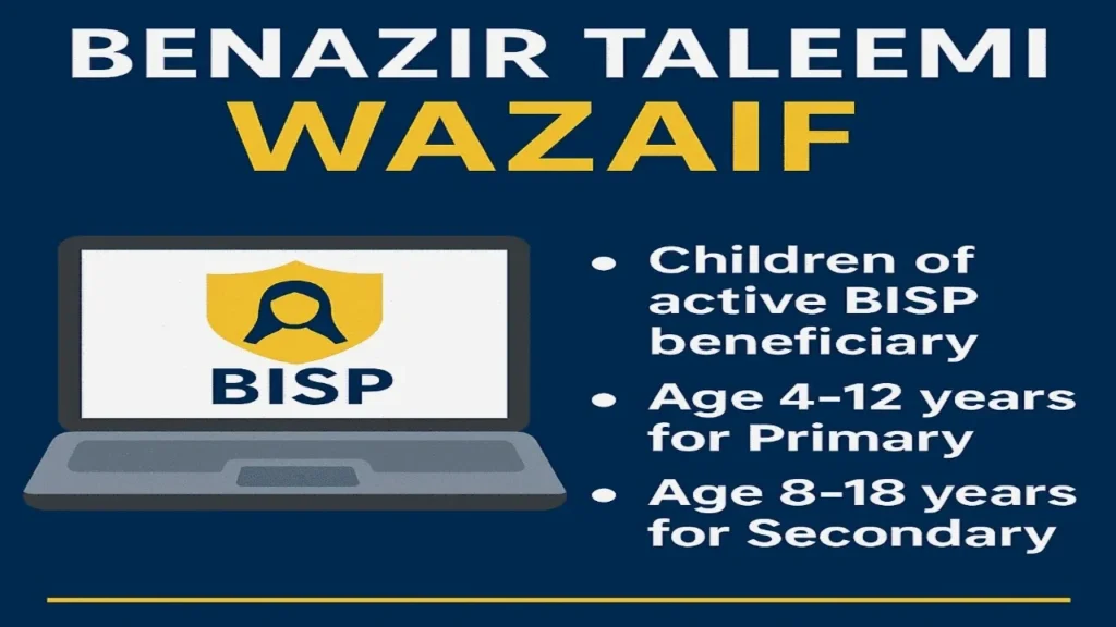 BISP Taleemi Wazifa 2025 – July Payment Guide & Updates 3 Taleemi Wazifa eligibility, BISP payment check, school stipend 2025, 8171 registration portal, BISP CNIC update, Taleemi Wazifa documents, BISP online apply, student support BISP, July Wazifa 2025, school verification Wazifa,