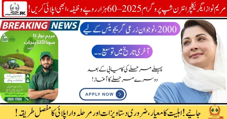Maryam Nawaz Agriculture Internship Program 2025 – Rs 60,000 Stipend, Apply Now 4 Agriculture internship, farming training, internship 2025, agriculture program, stipend internship, farming experience, agriculture jobs, rural internship, youth agriculture, Pakistan agriculture,