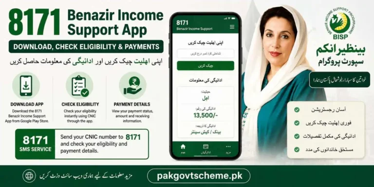 8171 Benazir Income Support App 2026